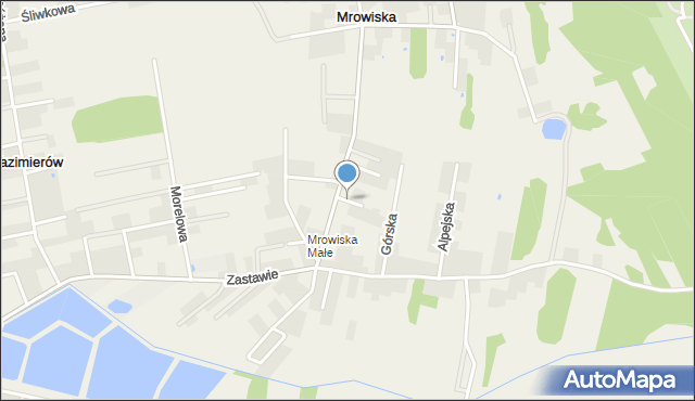 Mrowiska, Tatrzańska, mapa Mrowiska