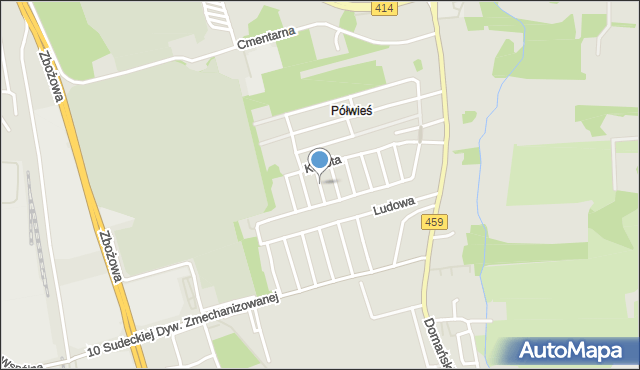 Opole, Tatarkiewicza Władysława, prof., mapa Opola