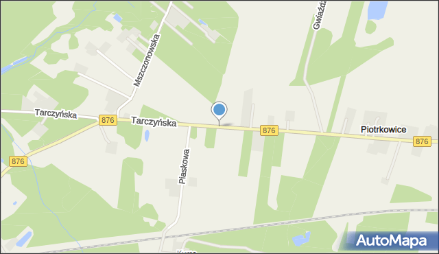 Piotrkowice gmina Żabia Wola, Tarczyńska, mapa Piotrkowice gmina Żabia Wola