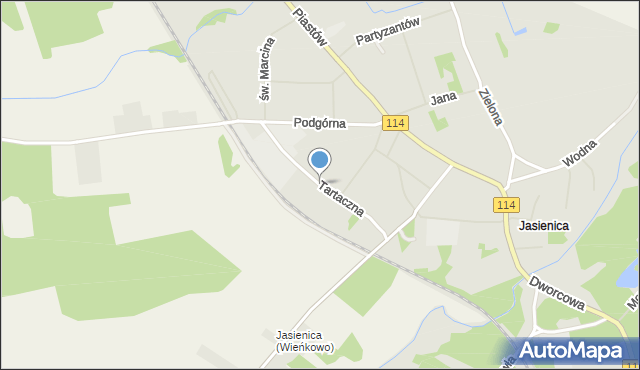 Police, Tartaczna, mapa Police