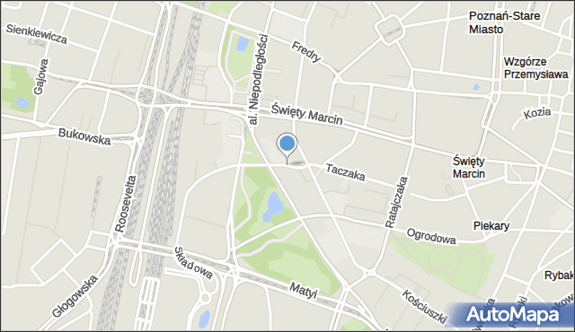 Poznań, Taylora Edwarda, mapa Poznania