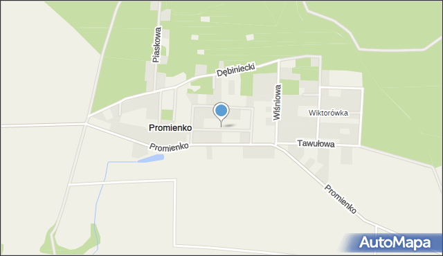 Promienko, Tarninowa, mapa Promienko