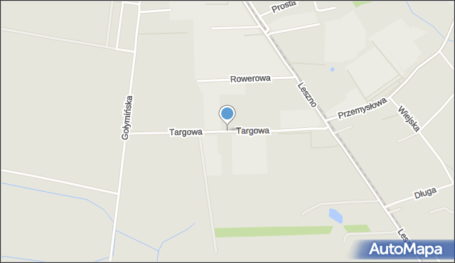 Przasnysz, Targowa, mapa Przasnysz