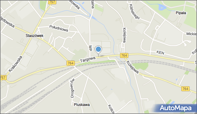 Staszów, Targowa, mapa Staszów