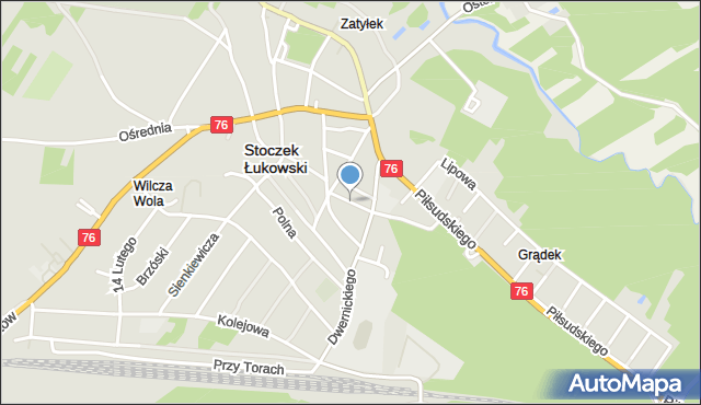 Stoczek Łukowski, Targowa, mapa Stoczek Łukowski