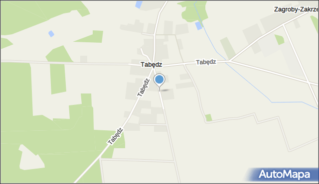 Tabędz, Tabędz, mapa Tabędz