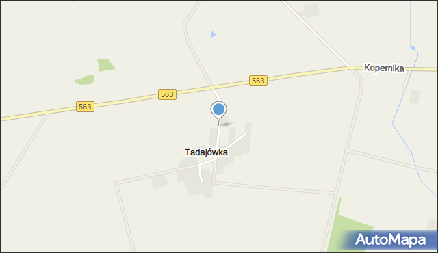 Tadajówka, Tadajówka, mapa Tadajówka