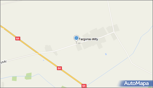 Targonie-Wity, Targonie-Wity, mapa Targonie-Wity