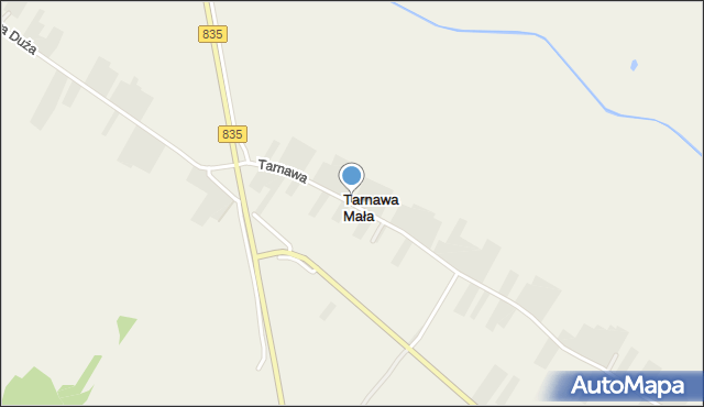 Tarnawa Mała, Tarnawa Mała, mapa Tarnawa Mała