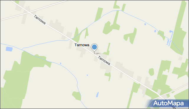 Tarnowa gmina Poddębice, Tarnowa, mapa Tarnowa gmina Poddębice