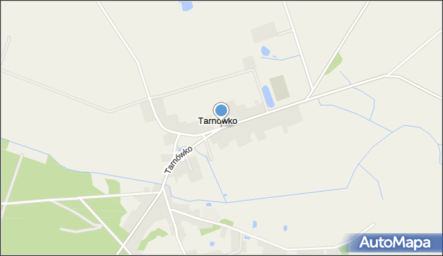 Tarnówko gmina Połajewo, Tarnówko, mapa Tarnówko gmina Połajewo