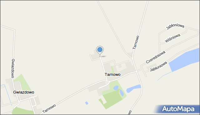 Tarnowo gmina Kostrzyn, Tarnowo, mapa Tarnowo gmina Kostrzyn