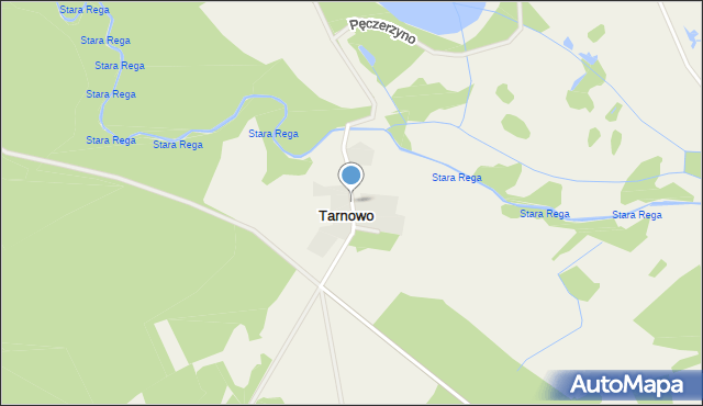 Tarnowo gmina Łobez, Tarnowo, mapa Tarnowo gmina Łobez