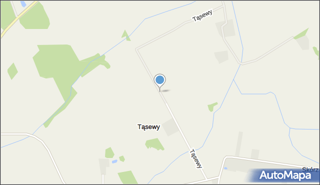 Tąsewy, Tąsewy, mapa Tąsewy