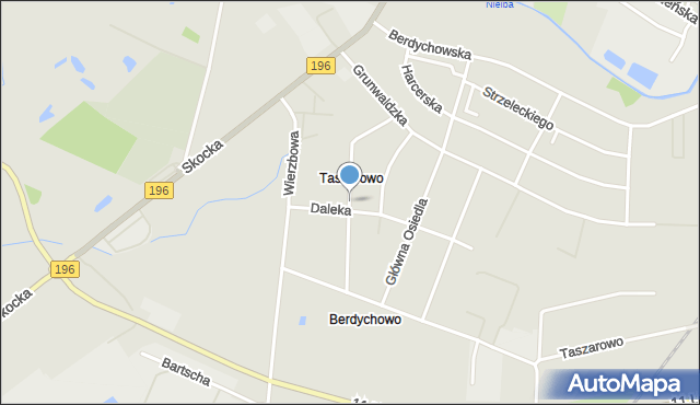 Wągrowiec, Taszarowska, mapa Wągrowiec