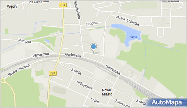 Wolbrom, Targowa, mapa Wolbrom