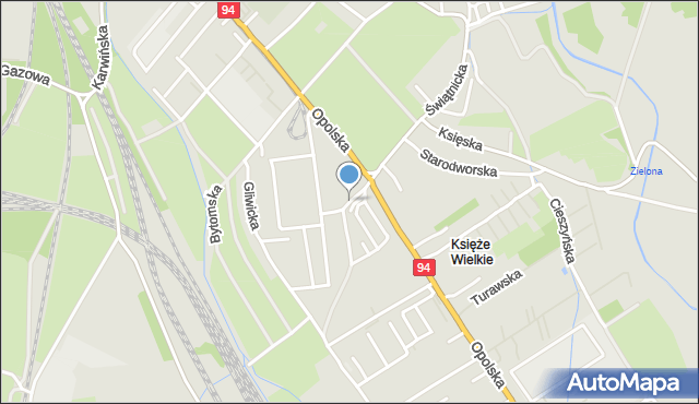 Wrocław, Tarnogórska, mapa Wrocławia