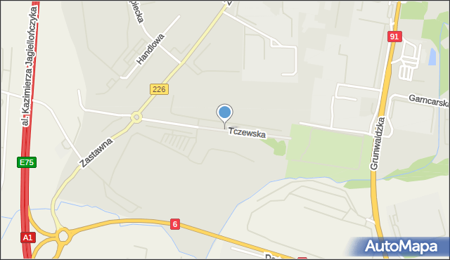 Pruszcz Gdański, Tczewska, mapa Pruszcz Gdański