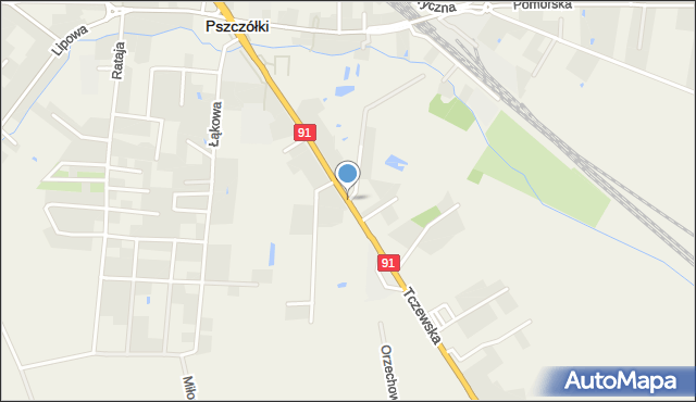 Pszczółki powiat gdański, Tczewska, mapa Pszczółki powiat gdański