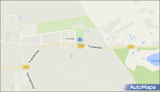 Skarszewy powiat starogardzki, Tczewska, mapa Skarszewy powiat starogardzki