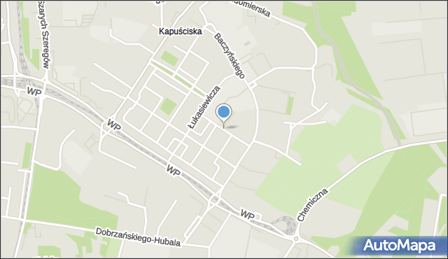 Bydgoszcz, Techników, mapa Bydgoszczy