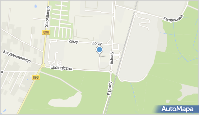 Klaudyn, Tęczy, mapa Klaudyn