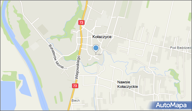 Kołaczyce, Tekstorysa, ks., mapa Kołaczyce