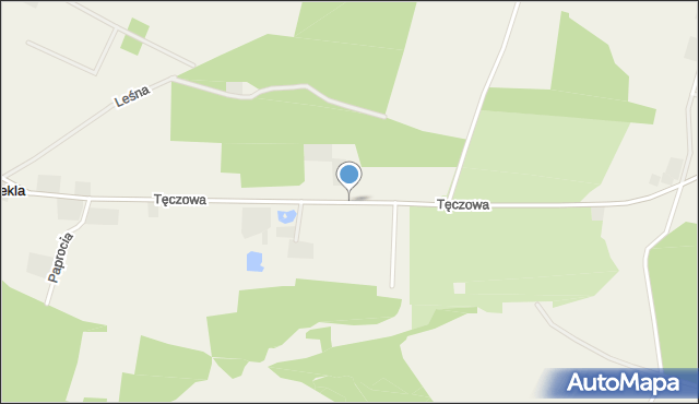 Nekla gmina Dobrcz, Tęczowa, mapa Nekla gmina Dobrcz