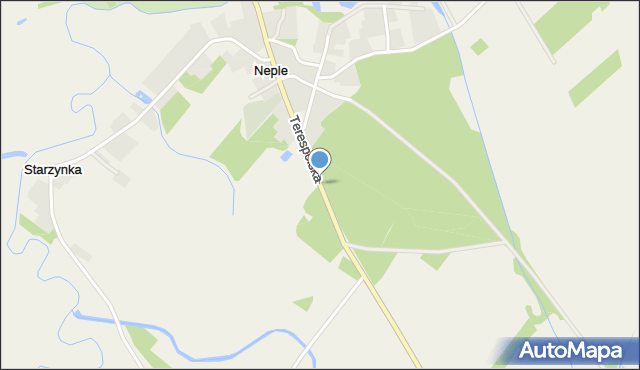 Neple, Terespolska, mapa Neple