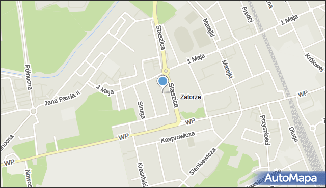 Nowa Sól, Tetmajera, mapa Nowa Sól