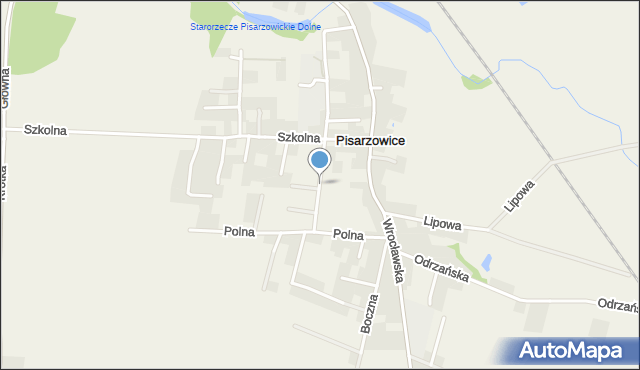 Pisarzowice gmina Miękinia, Tęczowa, mapa Pisarzowice gmina Miękinia
