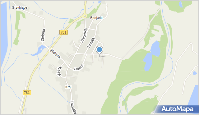 Podolsze, Tęczowa, mapa Podolsze