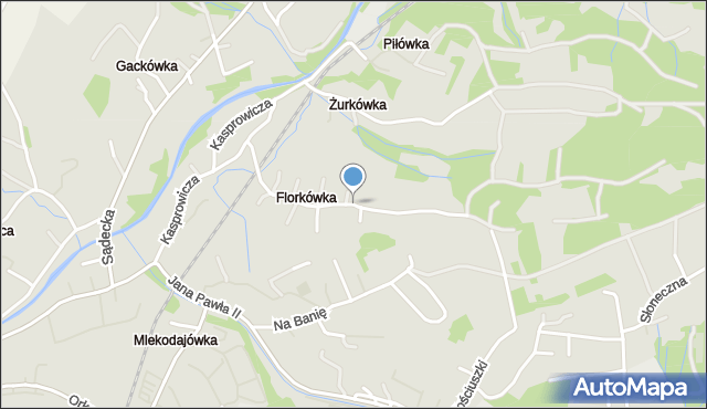 Rabka-Zdrój, Tetmajera, mapa Rabka-Zdrój