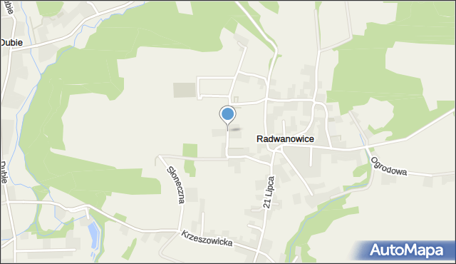 Radwanowice, Tetelowskiej Zofii, mapa Radwanowice