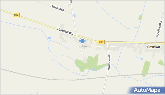 Śmiłowo gmina Szamotuły, Tęczowa, mapa Śmiłowo gmina Szamotuły