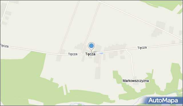 Tęcza, Tęcza, mapa Tęcza