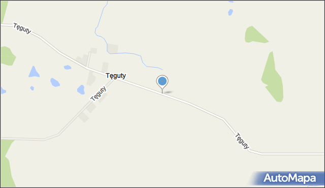 Tęguty, Tęguty, mapa Tęguty