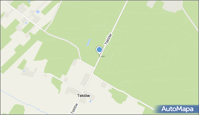 Teklów, Teklów, mapa Teklów