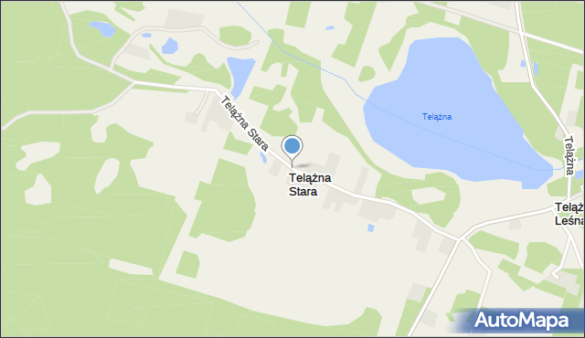 Telążna Stara, Telążna Stara, mapa Telążna Stara