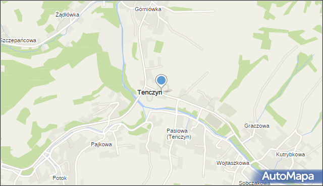 Tenczyn, Tenczyn, mapa Tenczyn