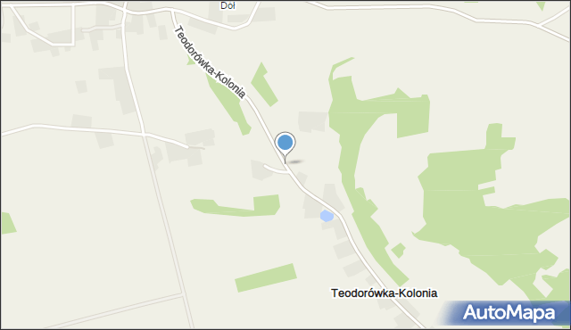 Teodorówka-Kolonia, Teodorówka-Kolonia, mapa Teodorówka-Kolonia