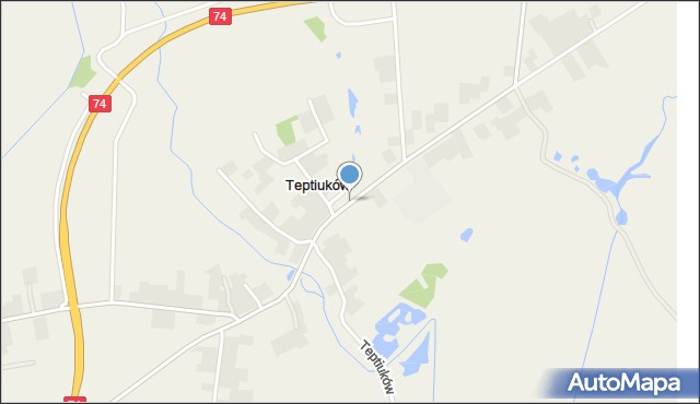 Teptiuków, Teptiuków, mapa Teptiuków