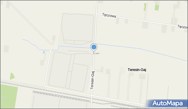 Teresin powiat sochaczewski, Teresin-Gaj, mapa Teresin powiat sochaczewski