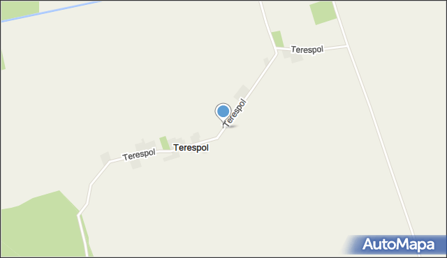 Terespol gmina Rakoniewice, Terespol, mapa Terespol gmina Rakoniewice