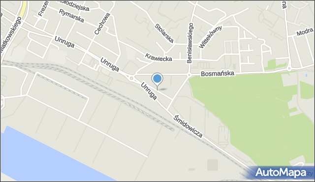 Gdynia, Tkacka, mapa Gdyni