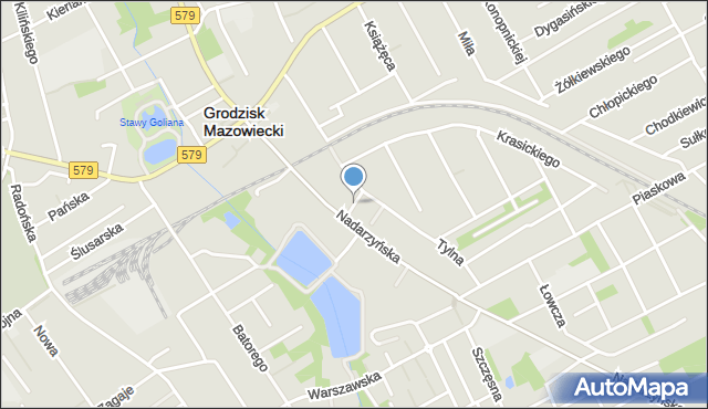 Grodzisk Mazowiecki, Tkacka, mapa Grodzisk Mazowiecki