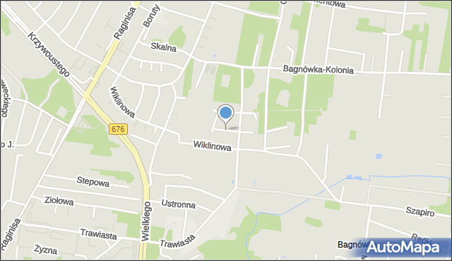 Białystok, Topazowa, mapa Białegostoku