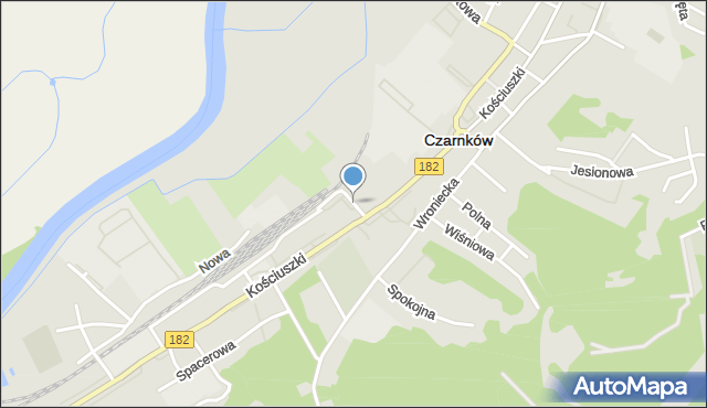 Czarnków, Towarowa, mapa Czarnków