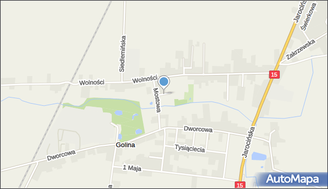 Golina gmina Jarocin, Toboły Szczepana, ks., mapa Golina gmina Jarocin