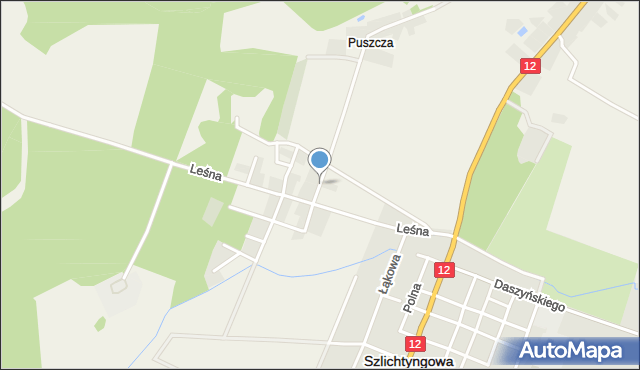 Górczyna gmina Szlichtyngowa, Topolowa, mapa Górczyna gmina Szlichtyngowa